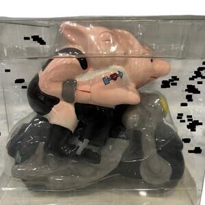 Essential Home Clay Biker Hogs Salt And Pepper Shakers New